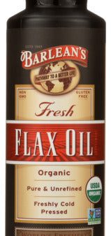 FLAX OIL BARLEANS 8 OZ OG    705875000017 Supply