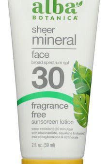 SUNSCREEN ALBA FACE SHEER MINERAL    724742010768 Supply