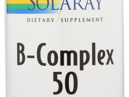 B-COMPLEX 50 SOLARAY 100 VCAP    076280042719 Online now