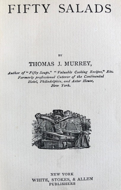 (Victorian) Thomas Murrey. Fifty Salads. Supply