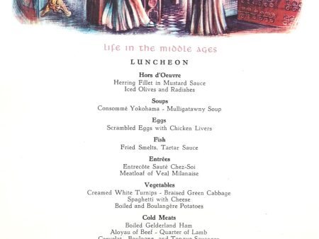 Holland-America Line. S.S. Statendam Luncheon Menu Online now