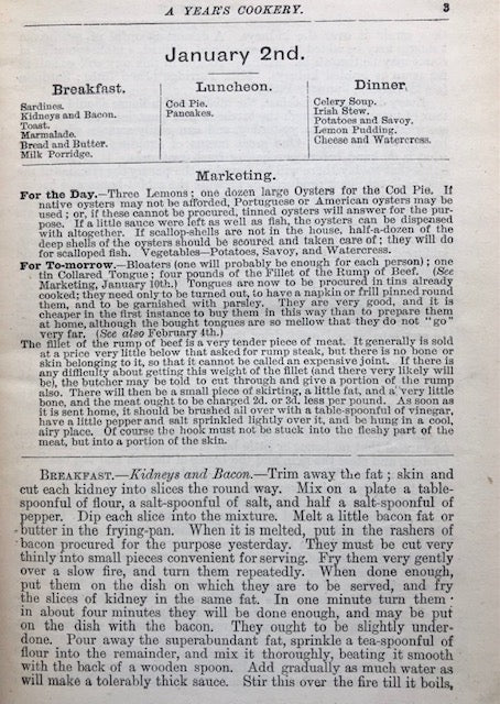 (Victorian) Phyllis Browne.  A Year s Cookery: Giving Dishes for Breakfast, Luncheon, and Dinner for Every Day of the Year. on Sale