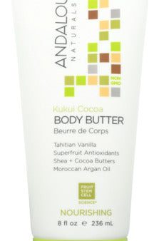 BODY BUTTER ANDALOU 8FZ KUKUI COCOA    859975002188 on Sale