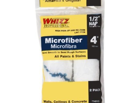 WHIZZ Series 74013 4  Xtrasorb Microfiber Blue Stripe 1 2  Nap Mini Roller 2Pk Hot on Sale