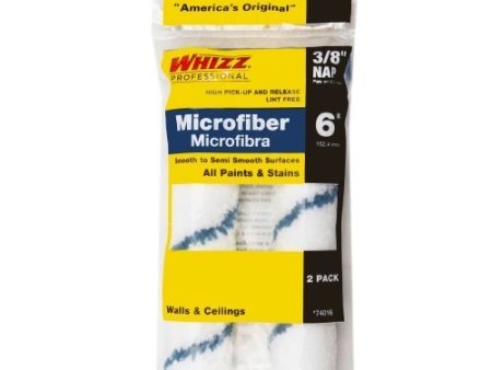 Whizz 6  MicroFibre Roller Refill 2pk Supply