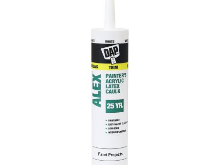 DAP 18670 10.3oz White Latex Alex Painters Caulk 25YR For Cheap