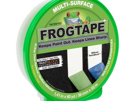 FrogTape® Multi-Surface Painting Tape - Green, 1.41 in. x 60 yd. Sale