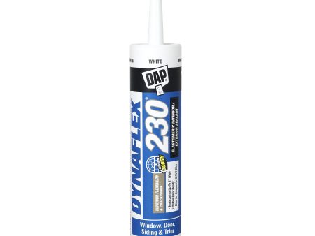 DAP Dynaflex 230 White Elastomeric Door, Trim and Window Sealant 10.1 oz. Supply