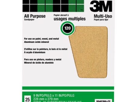 3M 99403NA-CC 9  x 11  120C Alox Sandpaper Fashion