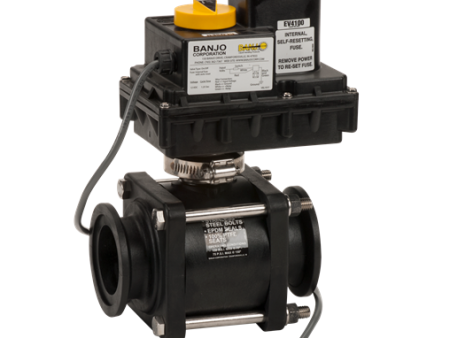 Banjo MEV220CF - 2  Full Port Electric Valve with 225 Max PSI, 2  Pipe Size & 2  Opening Thru Ball Hot on Sale