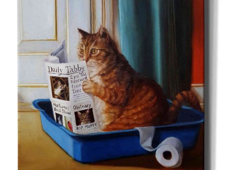 Kitty Throne  by Lucia Heffernan, Canvas Wall Art Hot on Sale