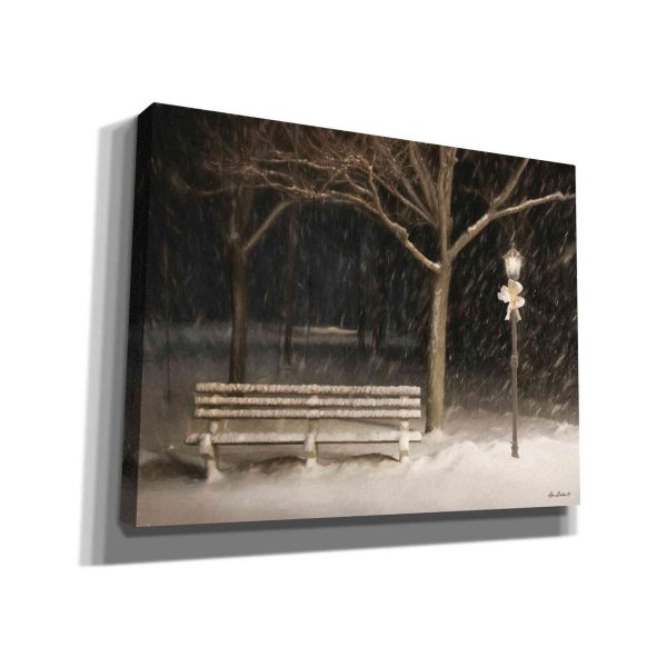 Snowy Bench  by Lori Deiter, Canvas Wall Art Online Sale