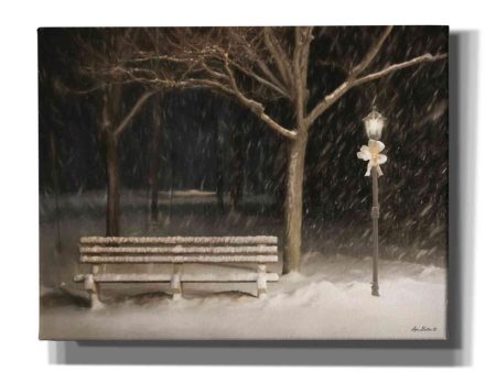 Snowy Bench  by Lori Deiter, Canvas Wall Art Online Sale