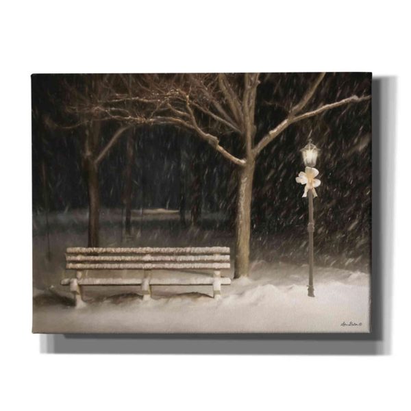 Snowy Bench  by Lori Deiter, Canvas Wall Art Online Sale