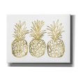 Three Golden Pineapples  by Linda Woods, Canvas Wall Art Discount