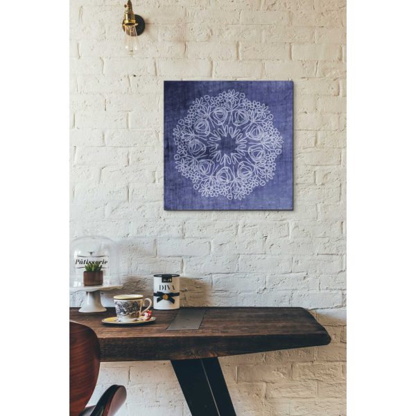 Indigo Mandala  by Linda Woods, Canvas Wall Art on Sale