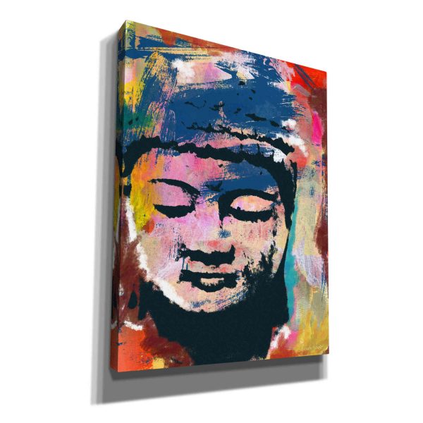 Painted Buddha  by Linda Woods, Canvas Wall Art For Discount