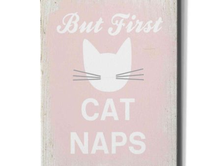 But First Cat Naps  by Linda Woods, Canvas Wall Art Online now