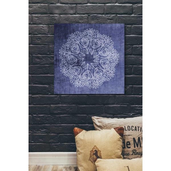 Indigo Mandala  by Linda Woods, Canvas Wall Art on Sale