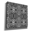 Black And White Boho Floral  by Linda Woods, Canvas Wall Art Supply