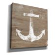 White Anchor on Natural  by Linda Woods, Canvas Wall Art Online Sale