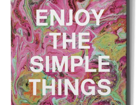 Enjoy The Simple Things  by Linda Woods, Canvas Wall Art Hot on Sale