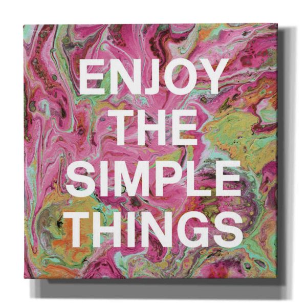 Enjoy The Simple Things  by Linda Woods, Canvas Wall Art Hot on Sale