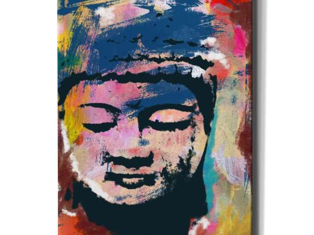 Painted Buddha  by Linda Woods, Canvas Wall Art For Discount