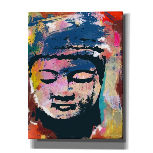 Painted Buddha  by Linda Woods, Canvas Wall Art For Discount