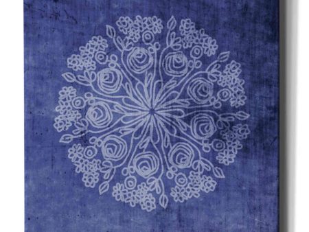 Indigo Mandala 2  by Linda Woods, Canvas Wall Art Online Sale