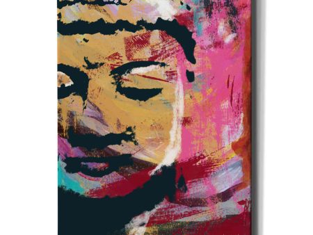 Painted Buddha III  by Linda Woods, Canvas Wall Art Cheap