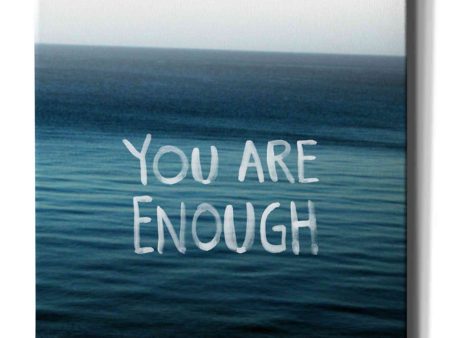 You Are Enough  by Linda Woods, Canvas Wall Art For Sale