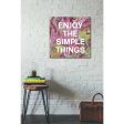 Enjoy The Simple Things  by Linda Woods, Canvas Wall Art Hot on Sale