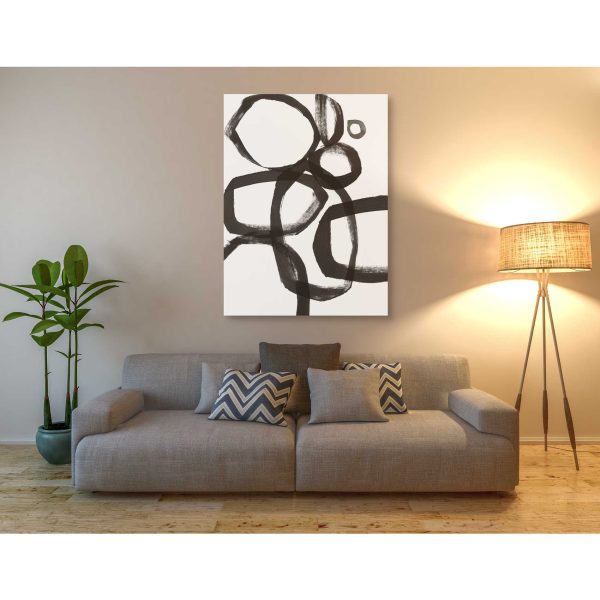 Brushstroke Circles II  by Linda Woods, Canvas Wall Art Online now